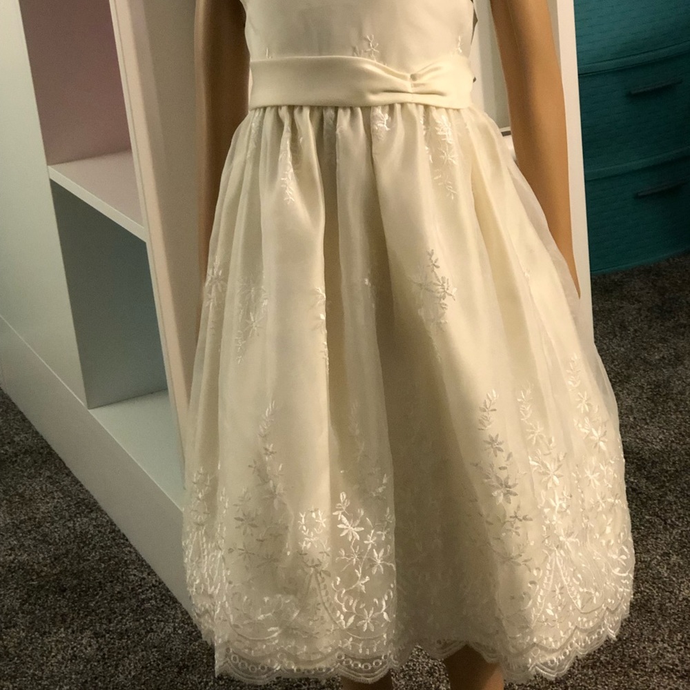 Cream Flower Sun Dress